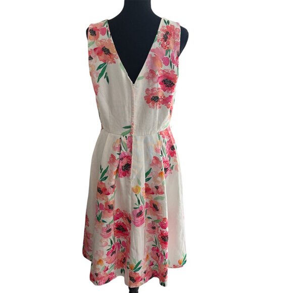 Modcloth Spring Floral Soft Pink Sleeveless Dress Large - Picture 3 of 7